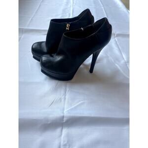 Authentic Fendi Ankle Boots Sz 37 FF Monogram On Front